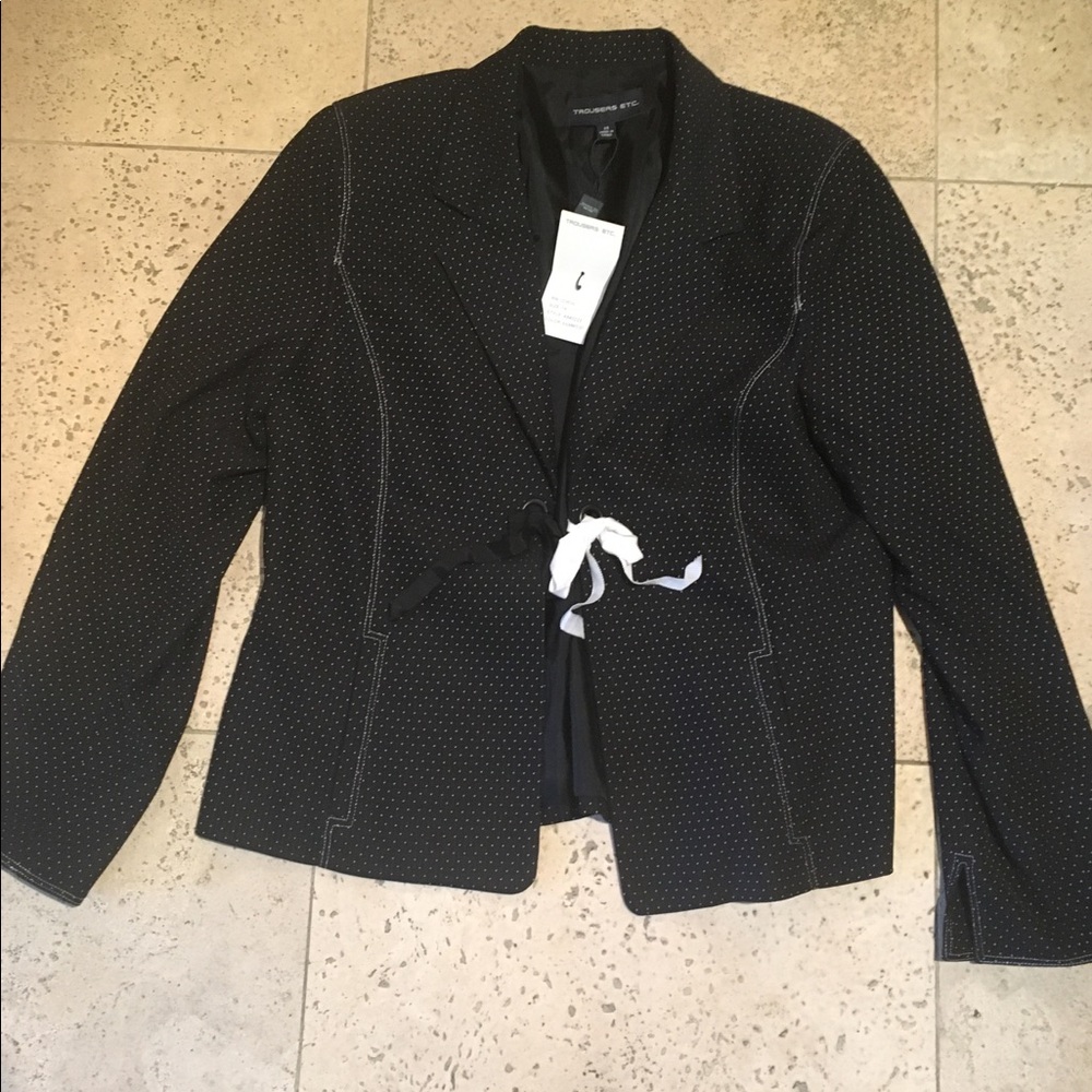 Trousers Etc Black Blazer sz 14, NWT $169.00